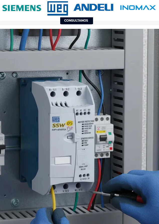 Arrancadores Suave WEG SIEMENS ANDELI INOMAX